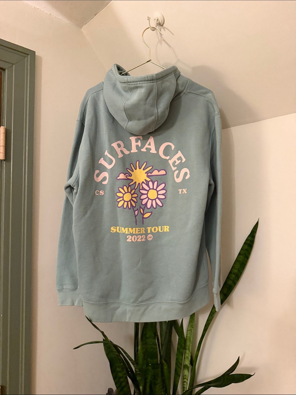 Surfaces Summer Tour 2022 Light Sage Hoodie - Women